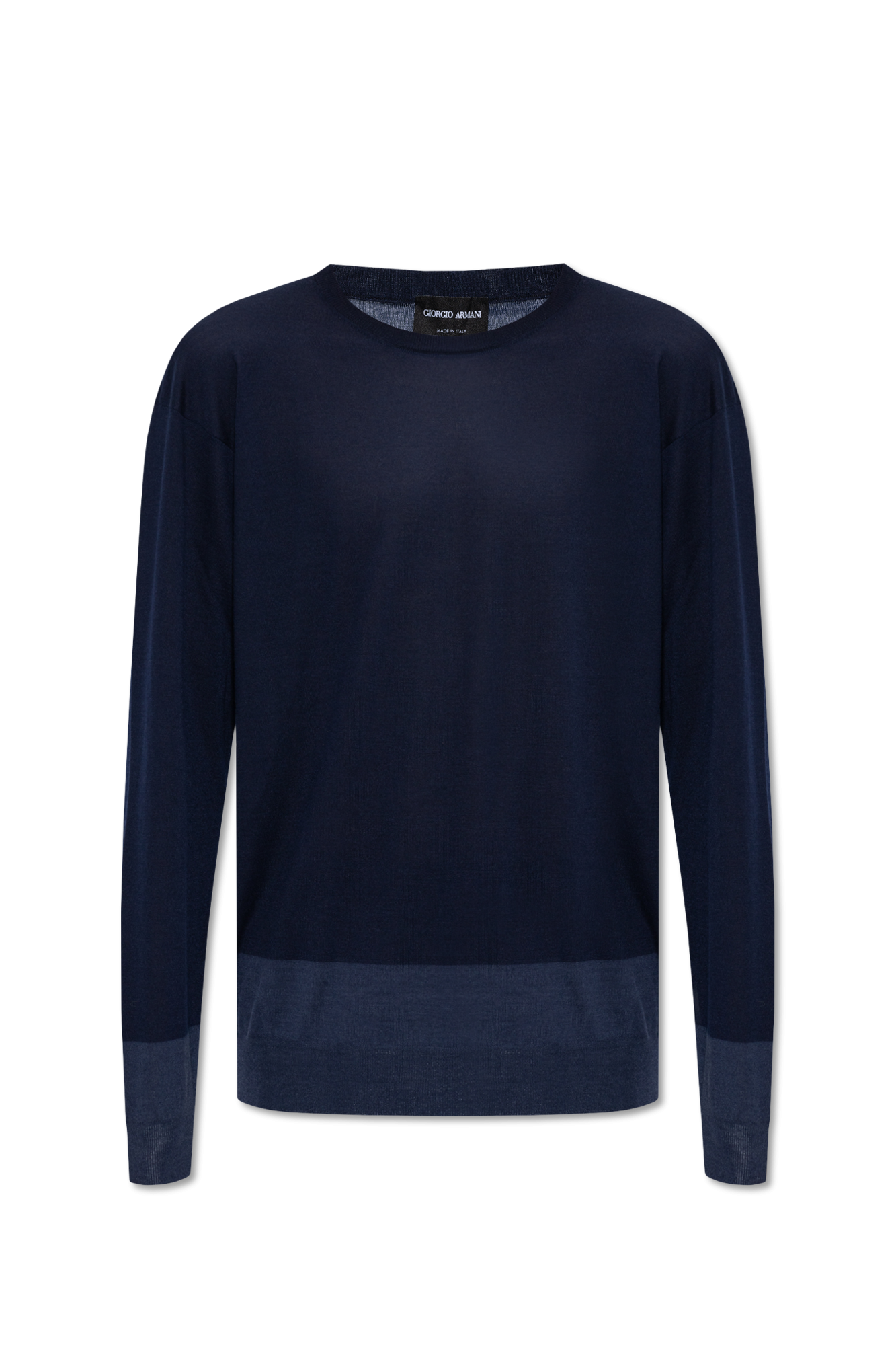 Giorgio Armani Sweater with round neck Men s Clothing Vitkac